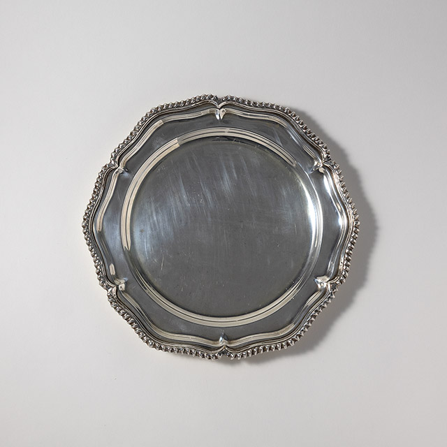 シルバー丸トレー 31cm Fr-m