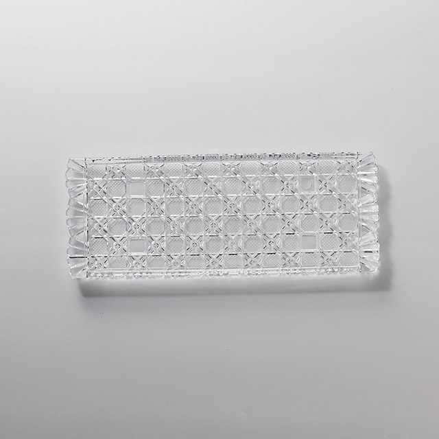 風雅　長皿　クリスタルガラス