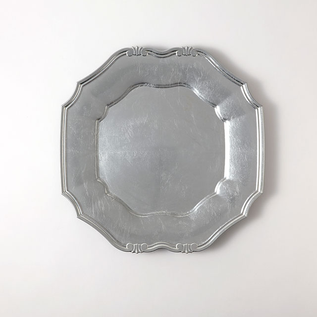 Laq 銀箔丸プレート33