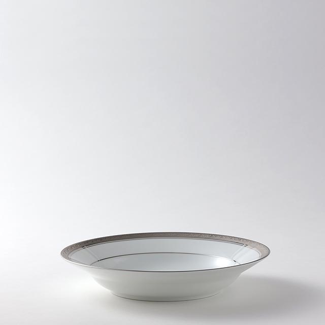 ノリタケ　スープ皿　Legend　シルバー
