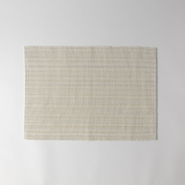 ランチョンマット　白／シルバー