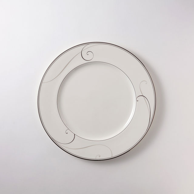 ノリタケ ディナー皿 プラチナウェーブ27