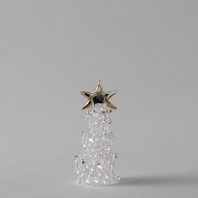 ガラス　ミニツリー