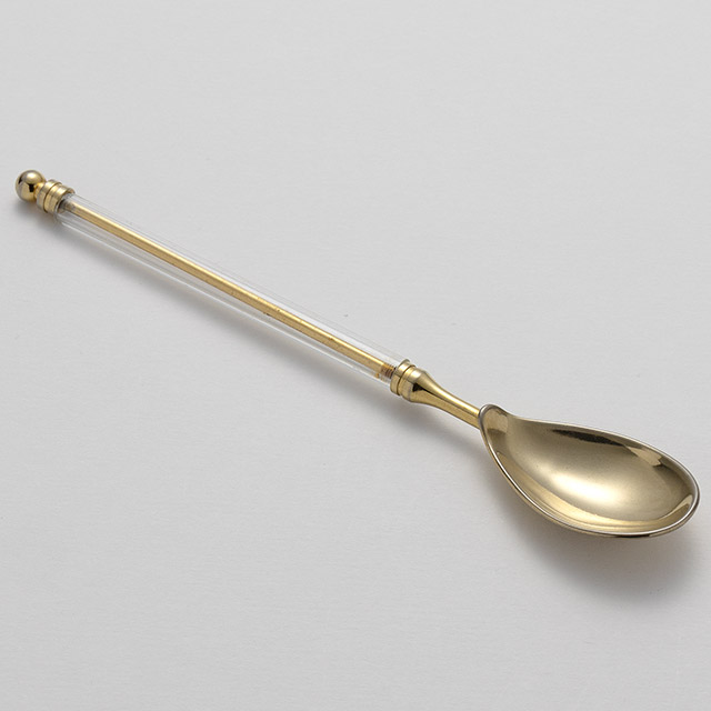 透明アクリ付 細ティースプーン