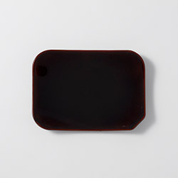 漆　銘々皿　15.5×11
