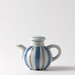 醤油差し　白／ブルー