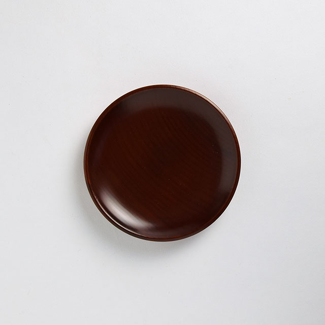 銘々皿目スリ 朱13.5