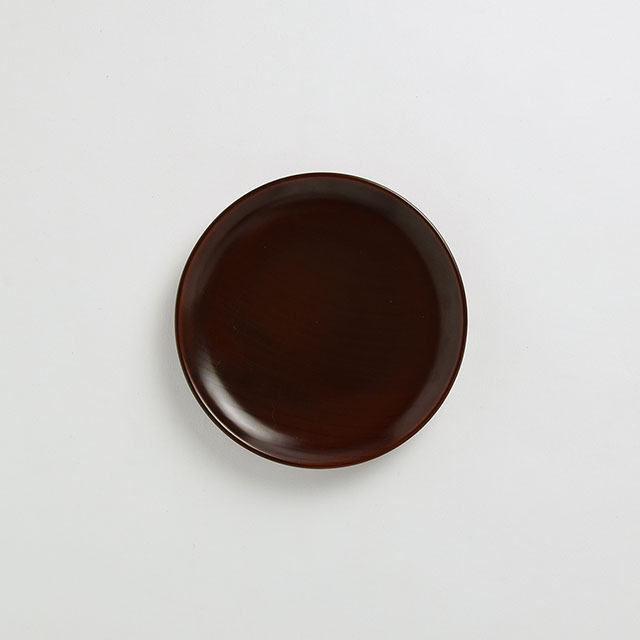 銘々皿 目スリ朱 14.5