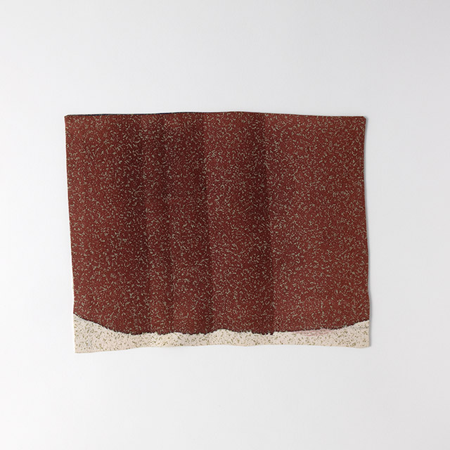 和のマット 紺/エンジドット