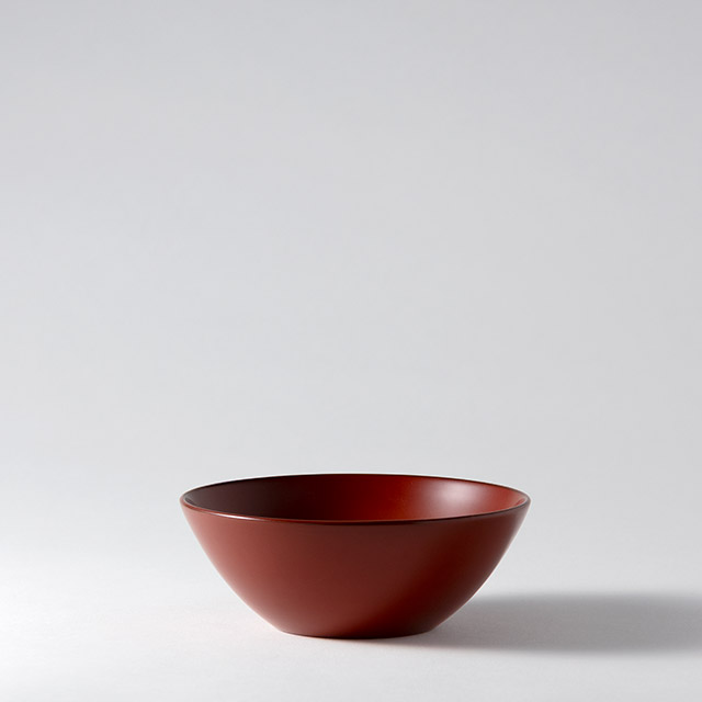 天竜寺　平椀　朱