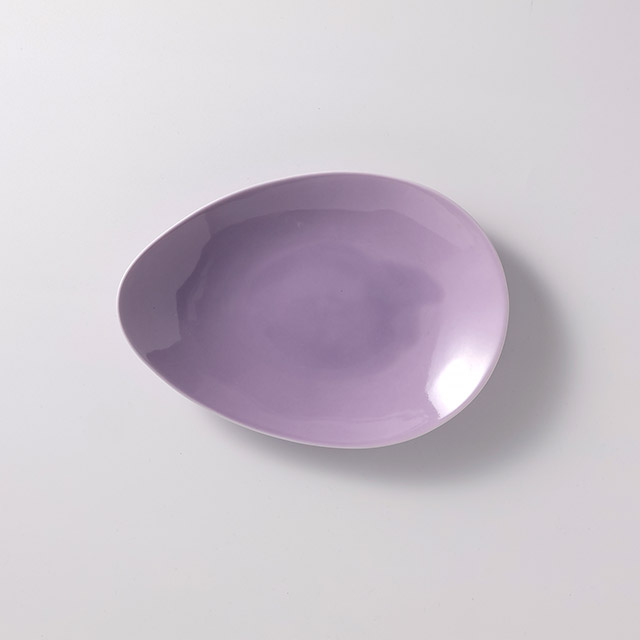 H.K 片花びら皿 パープル