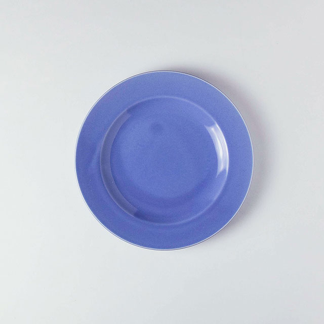 H.K　パープル丸皿　21cm