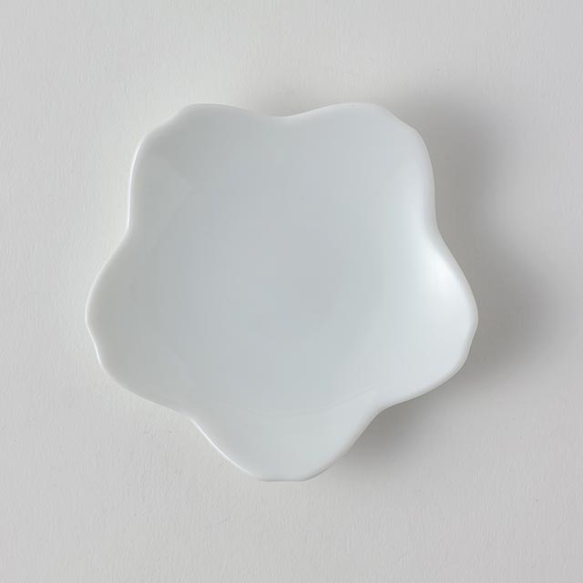 H.K　五角花びら皿　S