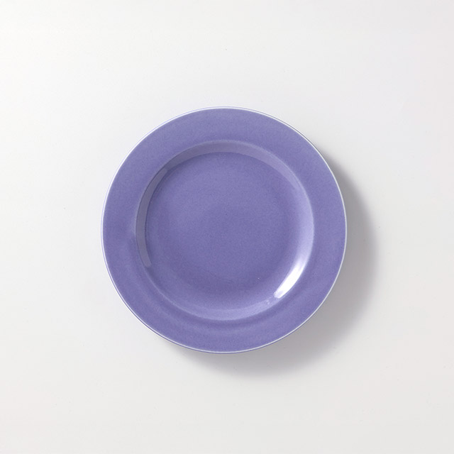 H.K パープル丸皿 16cm