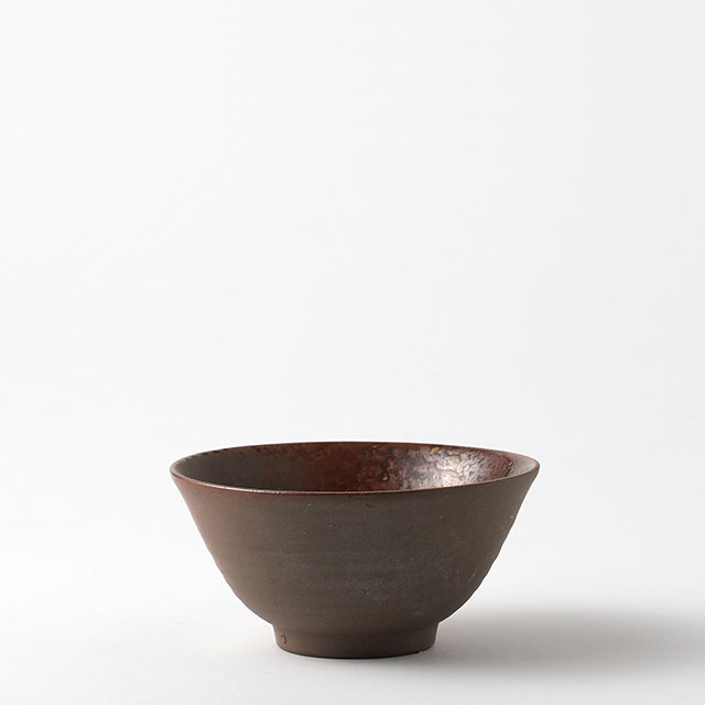 飯碗　茶　内側黄土