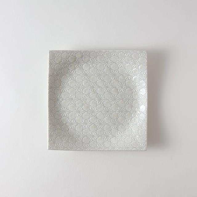 市蔵 白スクエア皿 17