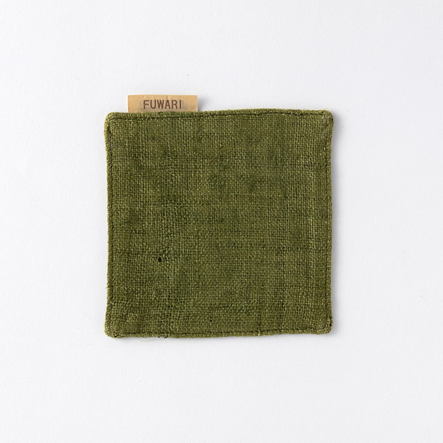 麻コースター グリーン