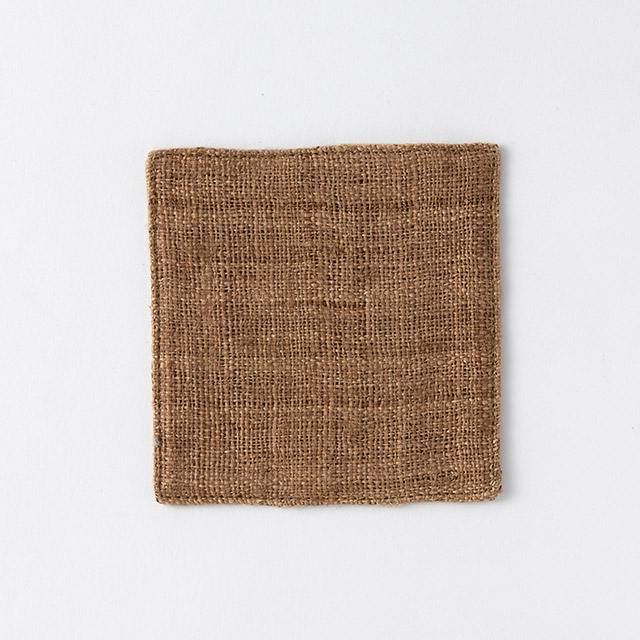 麻コースター　茶