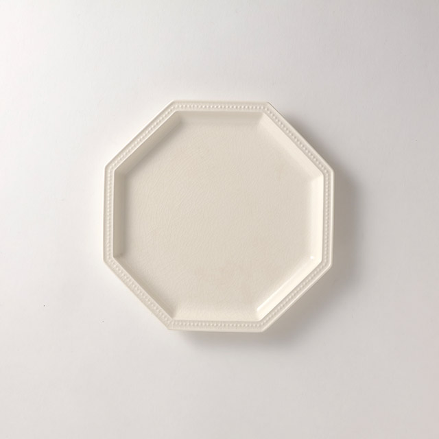 ST-M 八角皿 ホワイト