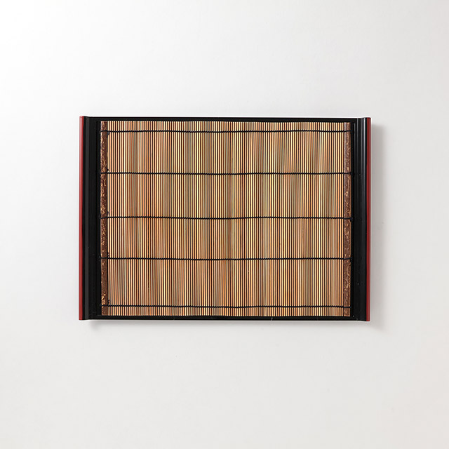 寂光盆　竹膳　33.5×23.5