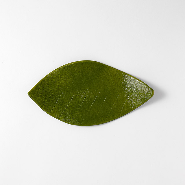 和)木の葉皿 グリーン 小