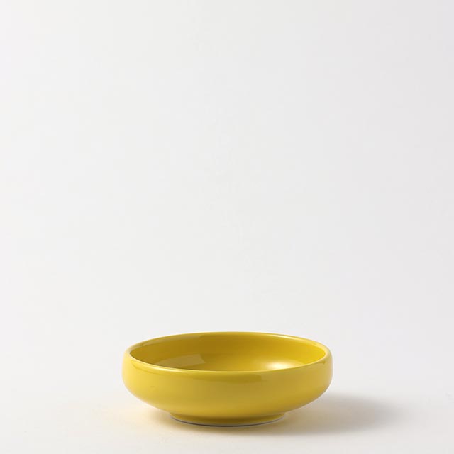黄色　丸小鉢　11cm