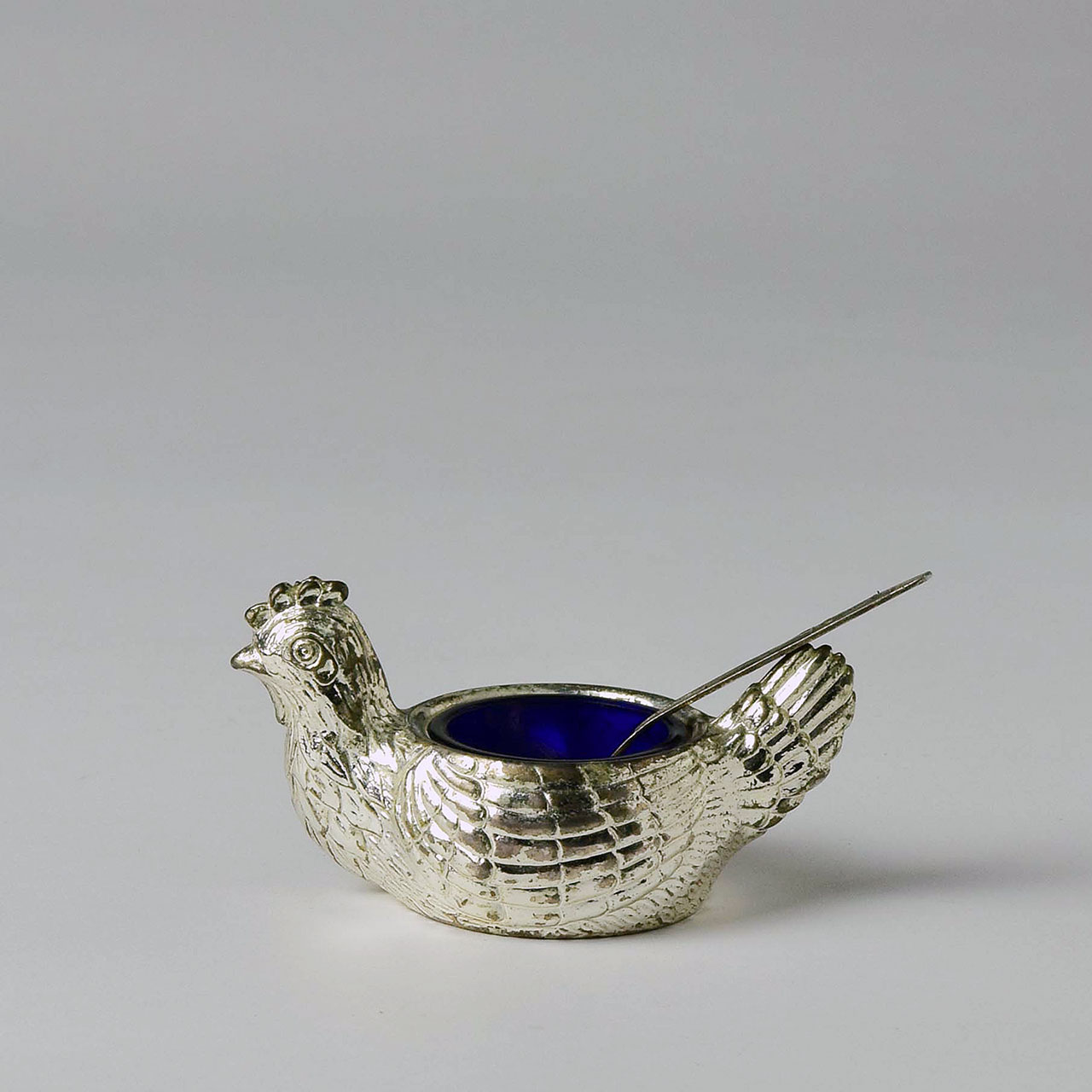 シルバー 薬味(内ガラス)鳥