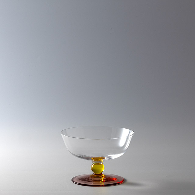 モレッティー　デザートグラス　黄