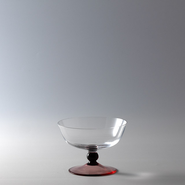 モレッティー デザートグラス 赤紫