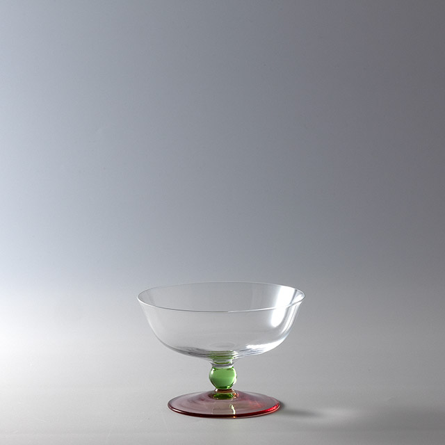 モレッティー　デザートグラス　緑