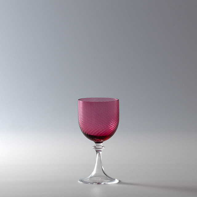 モレッティー　ワイングラス　ピンク（ｸﾗｼｯｸ割｜税抜旧価格\1,500）
