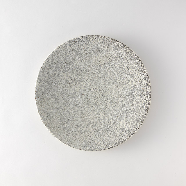 koyo　白貫入プレート　27.5cm