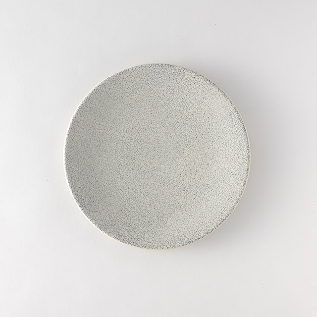 koyo 白貫入プレート 23cm