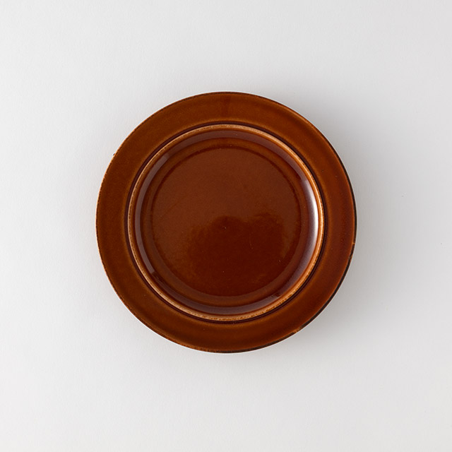 モンターニュ　リムプレート　17.5cm　ブラウン