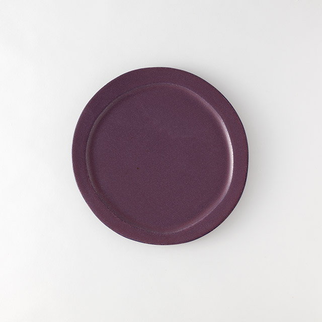 カネコ小兵 丸皿25cm バイオレット