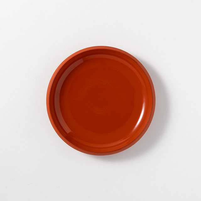 漆洗朱 縁太銘々皿