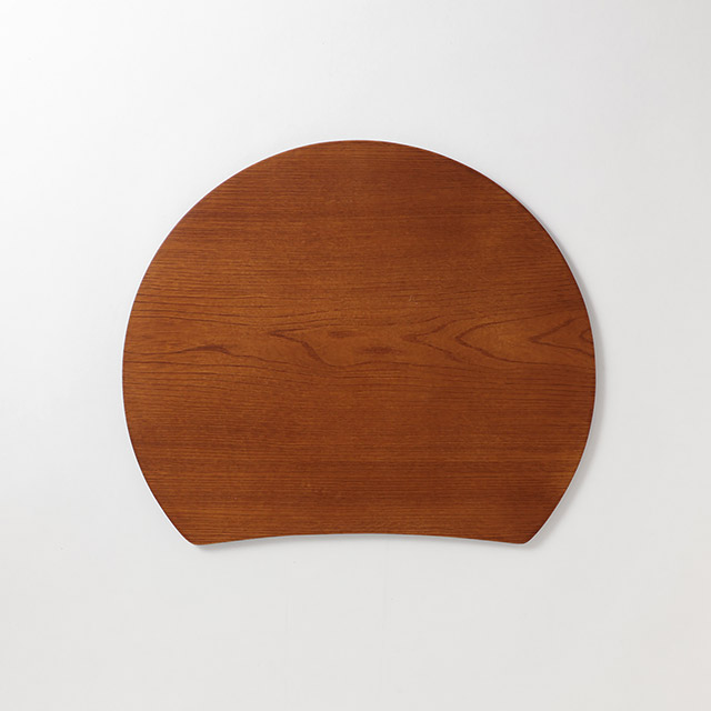 半月ランチョン木はだ染め茶