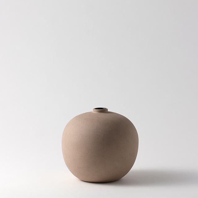 SAYA　ベージュ　丸花器