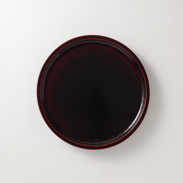 漆　杉溜盆　24cm