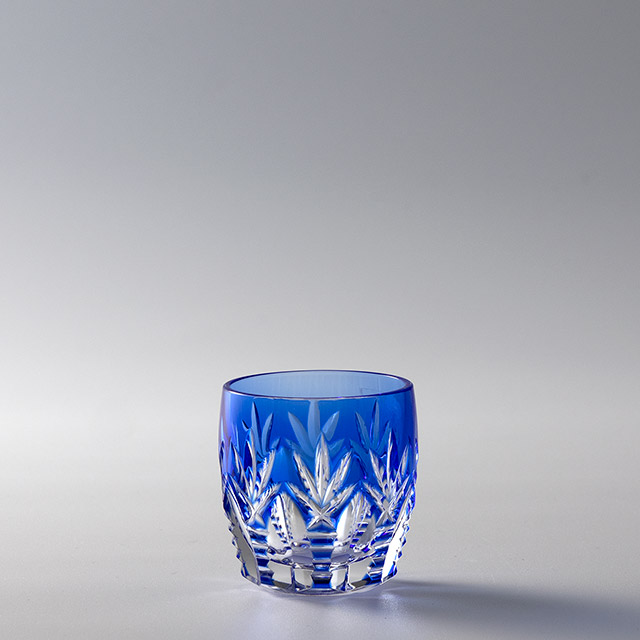 ガラス紺　いろせき　盃