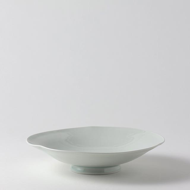 和　丸皿　白　21cm