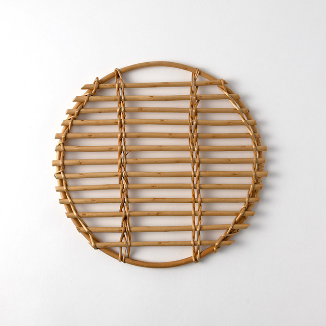 柳トレー 丸 24cm