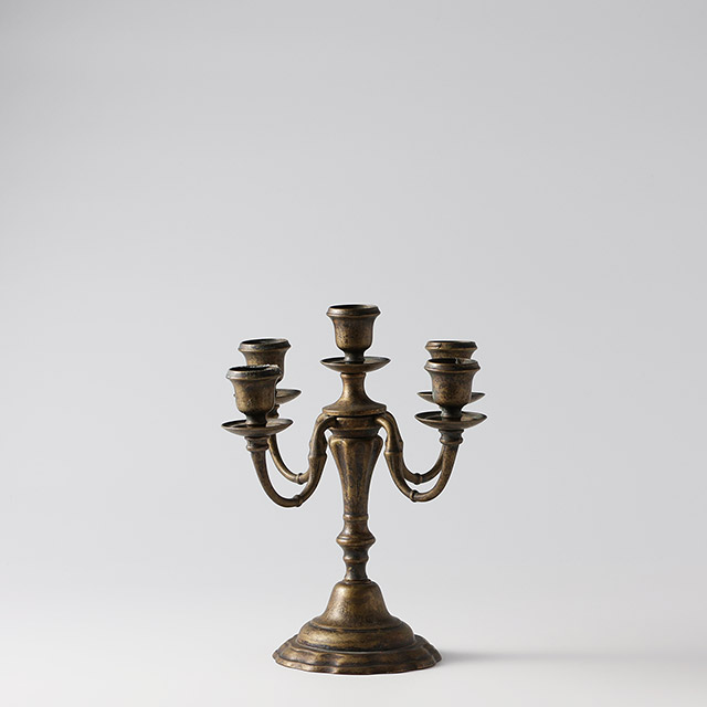キャンドルスタンド ブロンズ 5灯