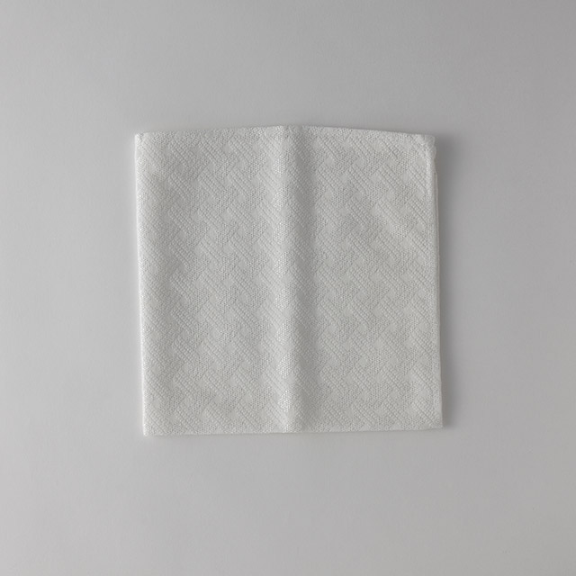 ナプキン　mac　白　織柄