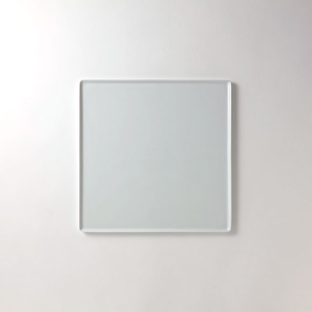 白　正角皿　MODEN