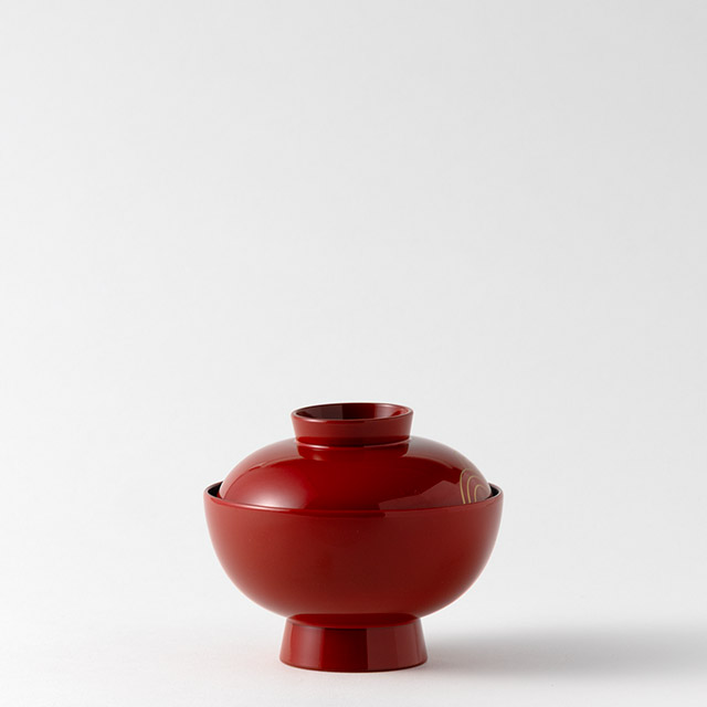 漆　御殿椀（朱）