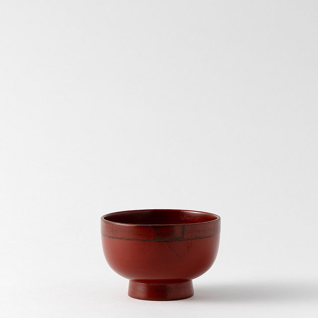 漆　根来（朱）布張椀