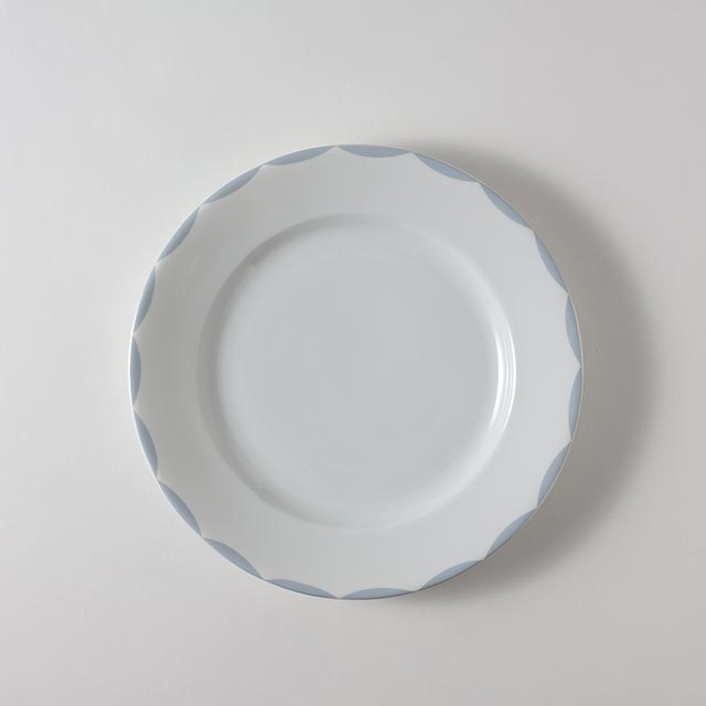 conranプレート23cm　白／グレー