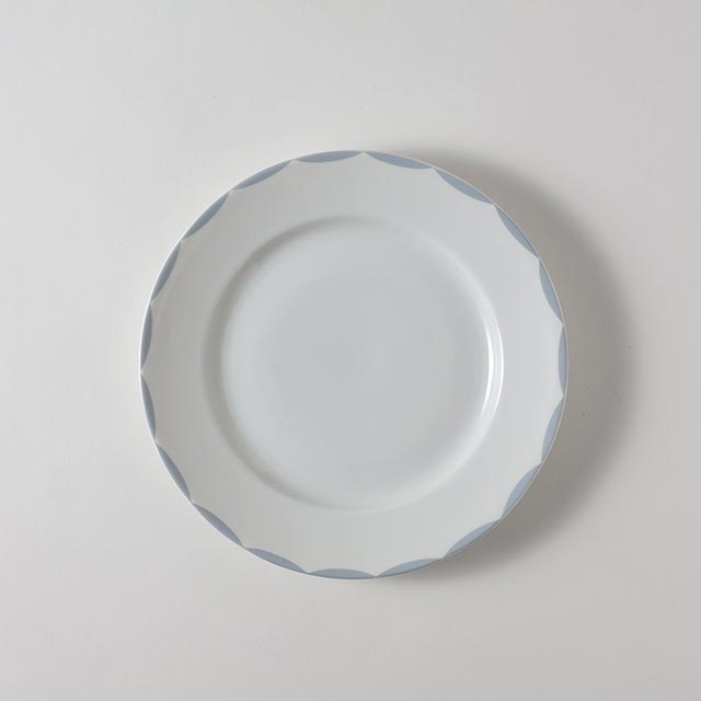 conranプレート19cm 白/グレー