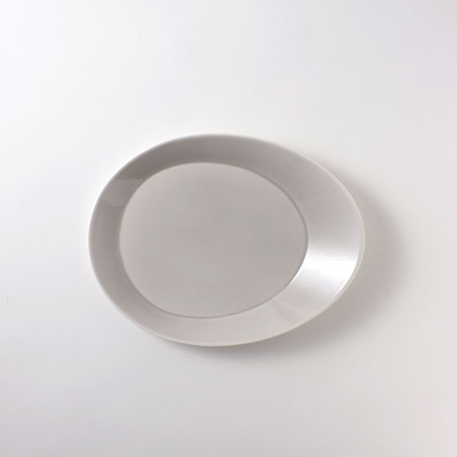 CUBE 変形皿(大)グレー